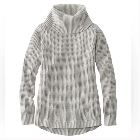 L.L. Bean Waffle Turtle Neck Sweater - Picture 1 of 9